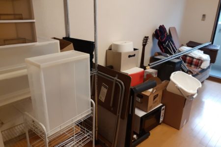 シングルベッドの回収Before
