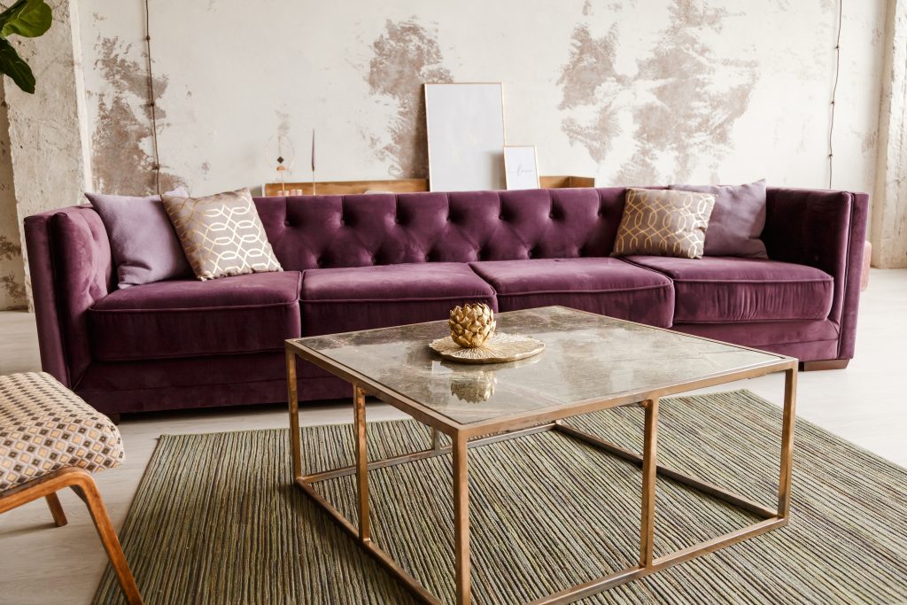 purple velvet sofa with golden pillow in living ro 2022 11 06 22 40 48 utc