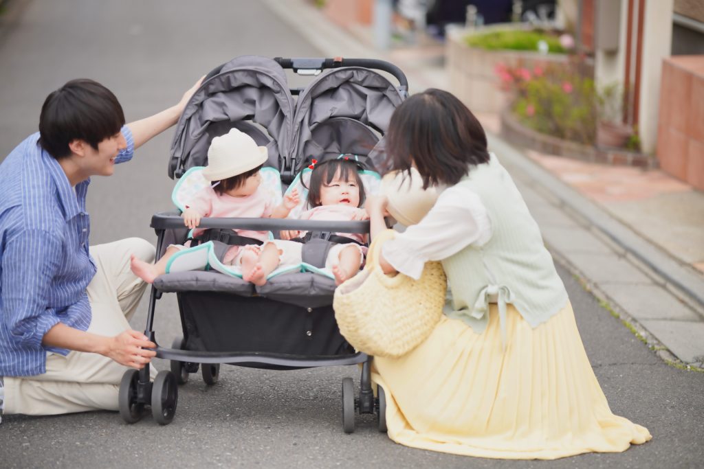 双子用ベビーカー