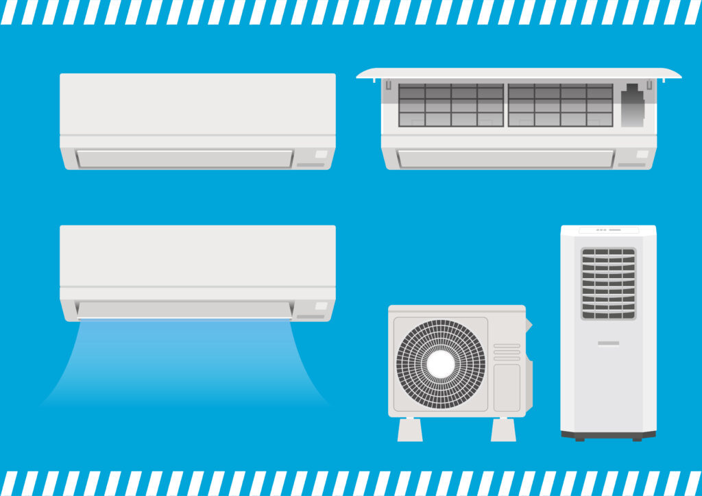 エアコンや冷風機のイメージ